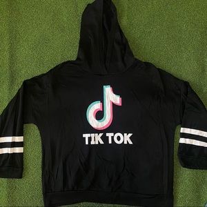 TikTok Black Sweater Hoodie